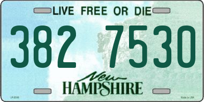 NH license plate 3827530