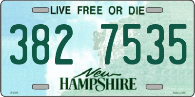 NH license plate 3827535