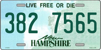 NH license plate 3827565