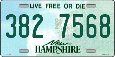NH license plate 3827568