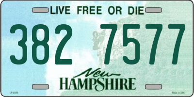 NH license plate 3827577