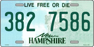 NH license plate 3827586