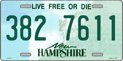 NH license plate 3827611