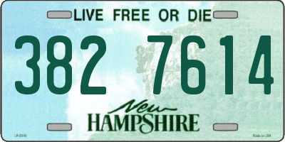 NH license plate 3827614