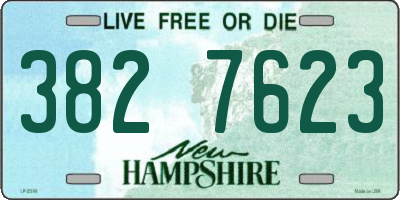 NH license plate 3827623