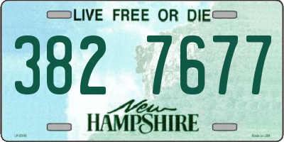 NH license plate 3827677