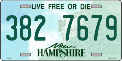 NH license plate 3827679