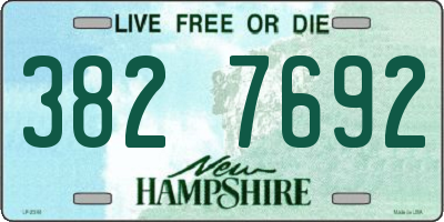 NH license plate 3827692