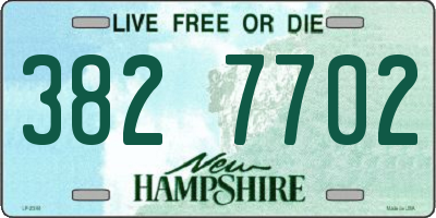NH license plate 3827702