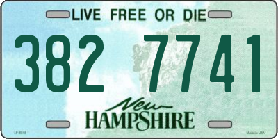NH license plate 3827741