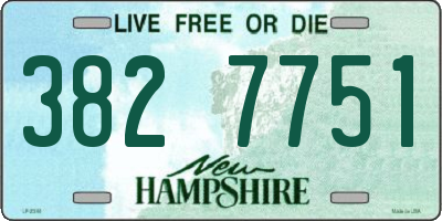 NH license plate 3827751