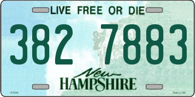 NH license plate 3827883