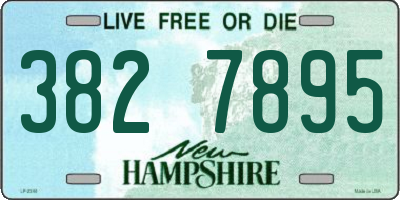NH license plate 3827895