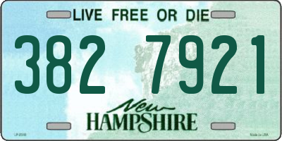 NH license plate 3827921