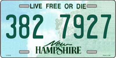 NH license plate 3827927