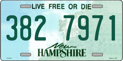NH license plate 3827971