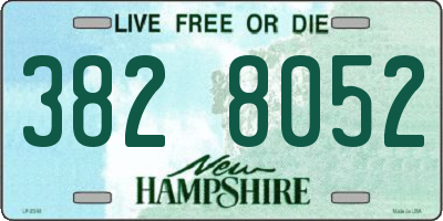 NH license plate 3828052