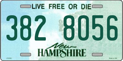NH license plate 3828056