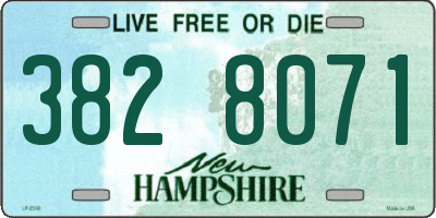 NH license plate 3828071