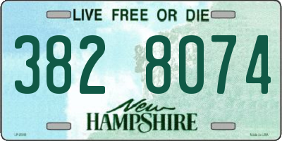 NH license plate 3828074