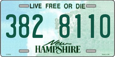 NH license plate 3828110