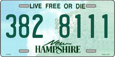 NH license plate 3828111