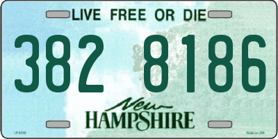 NH license plate 3828186