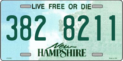 NH license plate 3828211