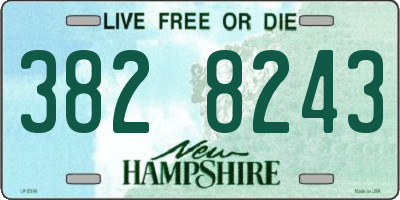 NH license plate 3828243