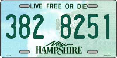 NH license plate 3828251