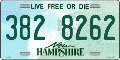 NH license plate 3828262