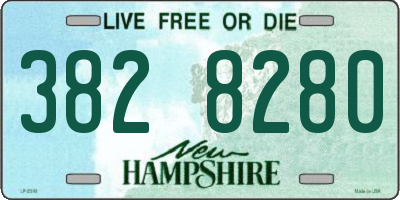 NH license plate 3828280