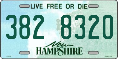 NH license plate 3828320
