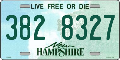 NH license plate 3828327
