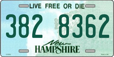 NH license plate 3828362