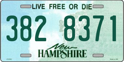 NH license plate 3828371