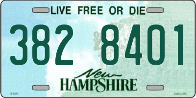 NH license plate 3828401