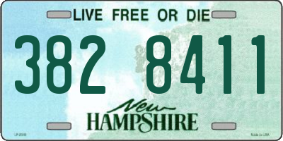 NH license plate 3828411