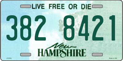 NH license plate 3828421