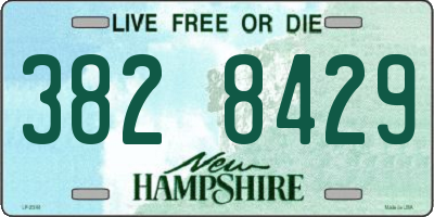 NH license plate 3828429