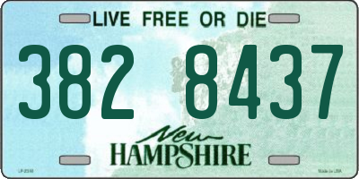 NH license plate 3828437
