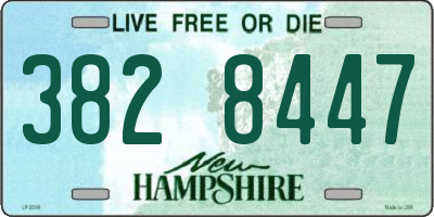 NH license plate 3828447