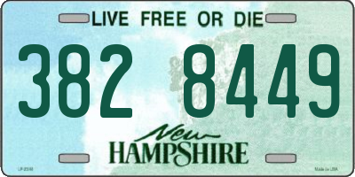 NH license plate 3828449