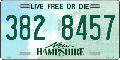 NH license plate 3828457
