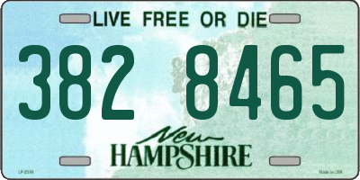 NH license plate 3828465