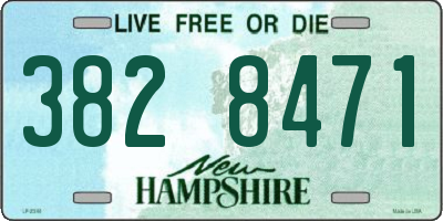NH license plate 3828471