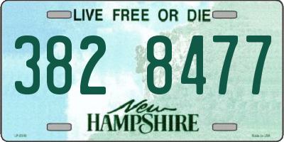 NH license plate 3828477