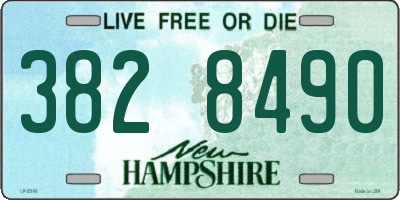 NH license plate 3828490
