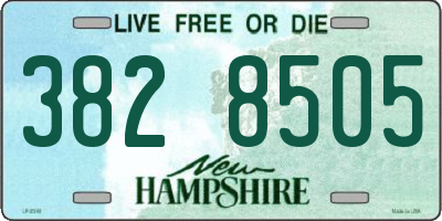 NH license plate 3828505