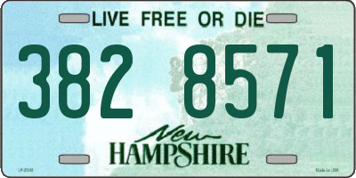 NH license plate 3828571